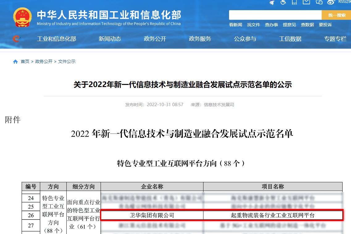 国家级荣誉+1！球盟会“起重物流装备行业工业互联网平台”